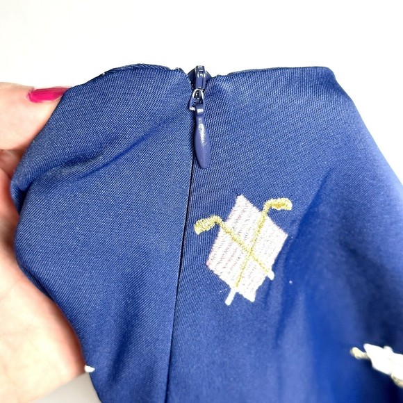 Coral Bay Golf Womens Skort Size 14 Embroidered Golf Clubs Navy Stretch Active - Picture 9 of 10